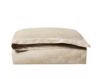 Lauren Ralph Lauren Mya Duvet Cover Jacquard Cotton Full/Queen True Pearl $430 - Image 1 of 3