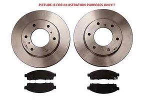Front Brake Discs And Pads For Nissan Navara Pickup D40 2.5TD 5/2005>On (322mm) - Picture 1 of 1