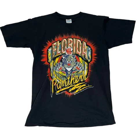 Vintage 90s Florida Panthers Graphic T-Shirt Gift For Fans Hockey Playoff Cover