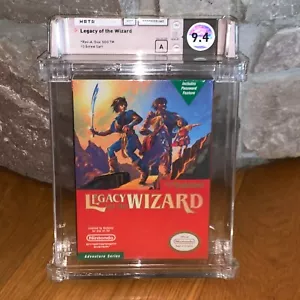 Brand New NES Legacy of the Wizard WATA 9.4 Factory Sealed H-Seam Graded Game - Picture 1 of 4