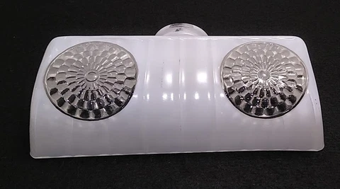 Vintage Double Sunflower Wall Sconce Frosted Glass Slip Shade Cover