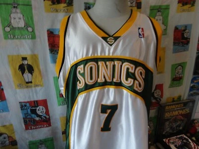Authentic Vintage NBA Seattle SuperSonics Rashard Lewis Basketball Jersey 52 - Image 1 of 4