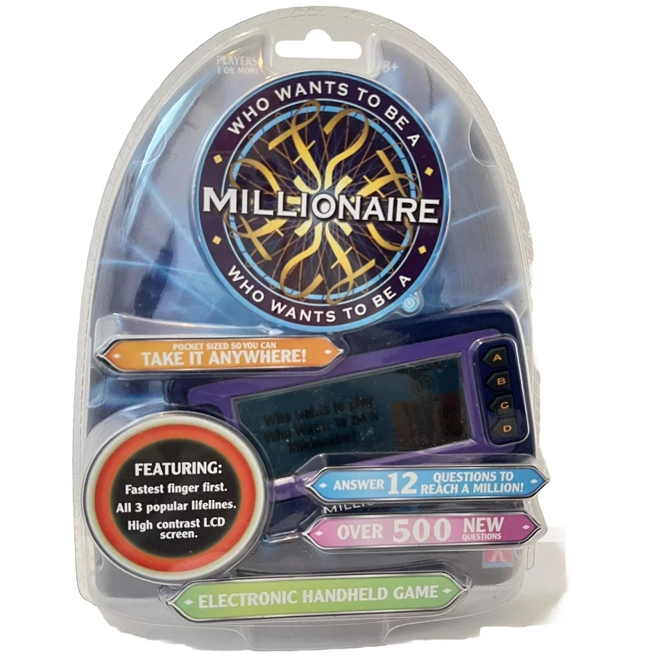 Who Wants To Be A Millionaire Electronic Handheld Game 2008 New Old Stock NIP - Image 1 of 4