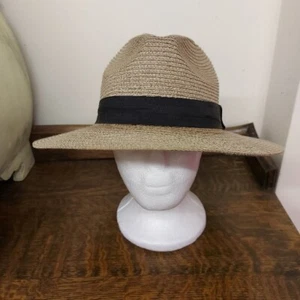 Paper & Polyester Brown Sun Hat, One Size Mens or Womens Summer Hat by Matalan - Picture 1 of 8