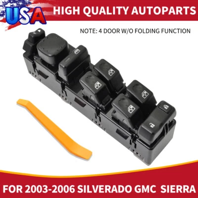 Master Window Switch for Chevrolet Silverado GMC Sierra 1500/2500/3500 15883323 - Image 1 of 4