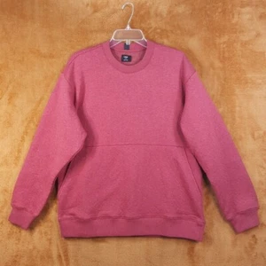 LUNYA Sweatshirt Mens Large Maroon Pullover Crew RESTORE DOUBLE FACED LAHGO - Picture 1 of 9
