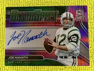 Joe Namath /10 2021 Panini Spectra Retrospect Auto HOF New York Jets