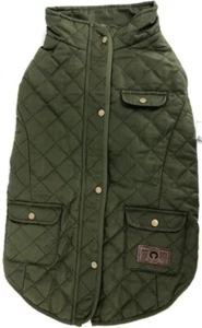 Fab Dog Acolchado Granero Perro - Talla 8 pulgadas - Totalmente Nuevo con Etiquetas VERDE OLIVA - Imagen 1 de 7