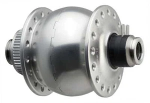 SON Nabendynamo-SONdelux12 Disc Center Lock - Silber eloxiert - Bild 1 von 1