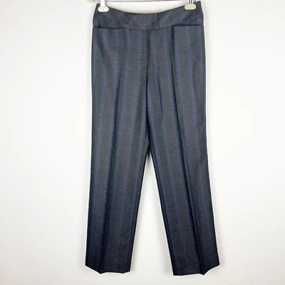 ESCADA Silk Wool Blend Dress Straight Leg Pants Trousers Gray Sz 36 - Image 1 of 4