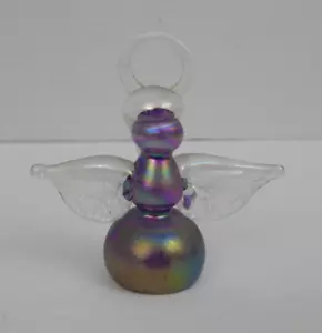Figura de ángel púrpura iridiscente - Imagen 1 de 7