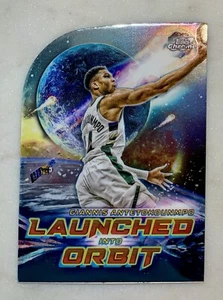 Tarjeta de órbita 23-24 Topps cromada cósmica Giannis Antetokounmpo lanzada L10-15 - Imagen 1 de 2