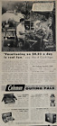Coleman Camping Gear Camp Stove Lantern Cooler Original 1940s Print Ad ~6x14"