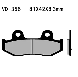 Almohadilla verde orgánica Vesrah VD356 (EBC FA411) - Suzuki AN250/AN400 Foto 1 de 2