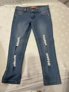 Harley Made With Love Denim Jeans Girls Size 6 Perfect Condition 20.00 - Picture 1 of 5