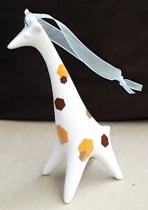 Adorable Jonathan Adler 5-1/2" Tall Ceramic Giraffe Ornament Great Cond, No Box