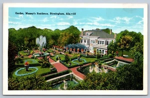 Postal Birmingham Alabama Massey's Residence Garden - Imagen 1 de 2