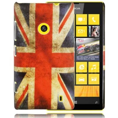 Custodia Per Nokia Lumia 520 Protezione Case Cover Motivo Bandiera UK - Immagine 1 di 3
