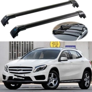 Fits for Mercedes Benz GLA X156 2015-2019 Lockable Crossbar Roof Rack Rails 2PCS - Picture 1 of 15