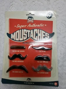 VINTAGE Gag Gift Funny Faces Mustache Gentlemens Club Smile Beard Housewarming - Picture 1 of 2