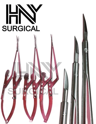 Kamiyama Micro Scissors 16,18,20cm For Neurosurgery Bayonet Handle German A+ - Image 1 of 3