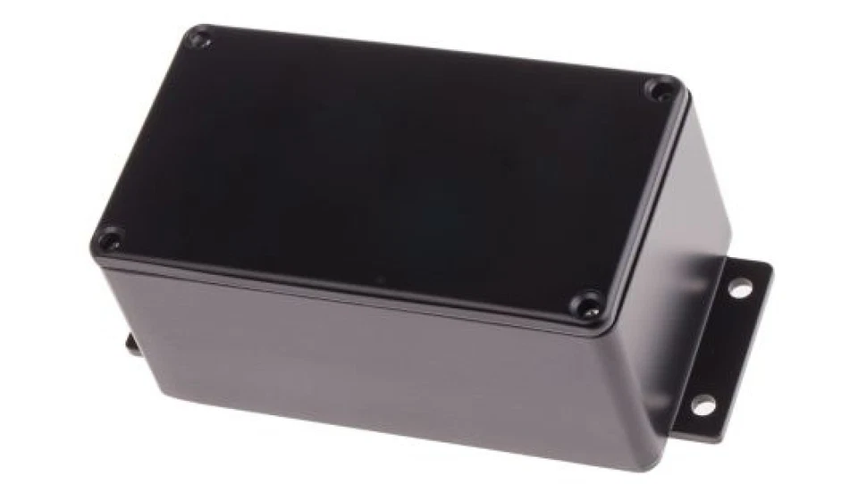 Obudowa ekranowana Czarny z kołnierzem IP66 Neopren, 139.6 x 63.8 x 55mm, RS PRO - Image 1 of 1