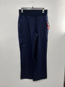 White Cross Vibe Wide Leg Cargo Scrub Pants Women's Medium Blue Moisture Wicking - Picture 1 of 7