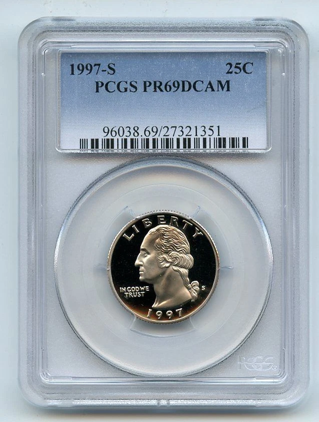 1997 S 25C Washington Quarter Proof PCGS PR69DCAM - Image 1 of 1