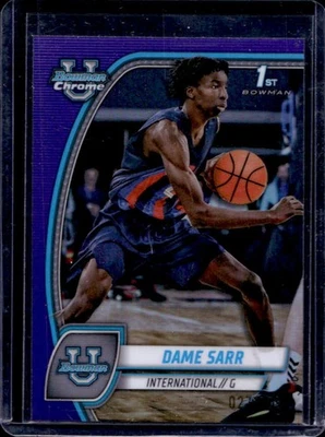 2024-25 Bowman Chrome U Dame Sarr Purple Refractor #/399 - image 1 of 2