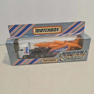 Matchbox Convoy Daf  Aircraft Transporter Airtrainer Toy Truck Boxed CY-21 Jet c - Image 1 of 4