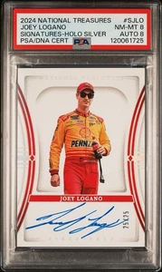 Joey Logano 2024 National Treasures Racing Signatures Auto 22/25 CAR#Auto PSA 8 - Picture 1 of 3