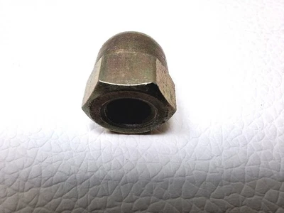 Hutmutter M8 Messing chromatiert hohe Form Mutter DIN 1587 - Bild 1 von 2