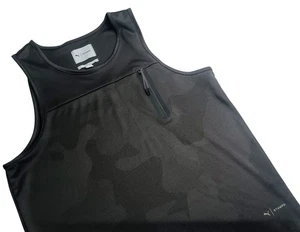 Camiseta sin mangas PUMA X Stampd para hombre M negra camuflada correr baloncesto - Imagen 1 de 8