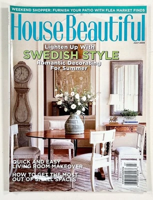 2005 Jul HOUSE BEAUTIFUL Swedish Style QUICK ROOM MAKEOVER Small Space Decoratin - Image 1 of 4