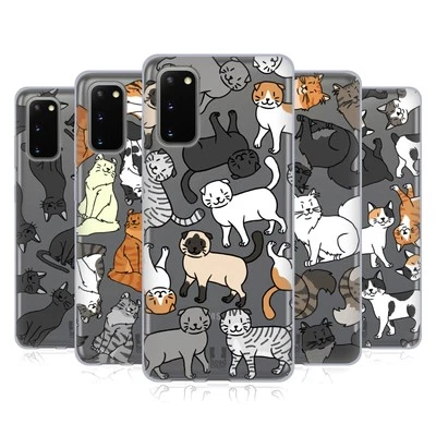 FUNDA HEAD CASE DESIGNS RAZA GATO PATRONES 2 GEL SUAVE PARA TELÉFONOS SAMSUNG 1 Foto 1 de 4