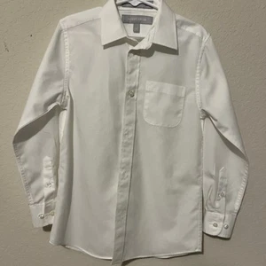 Nordstrom Boys Dress Shirt Size 6 White New Without Tags - Picture 1 of 3