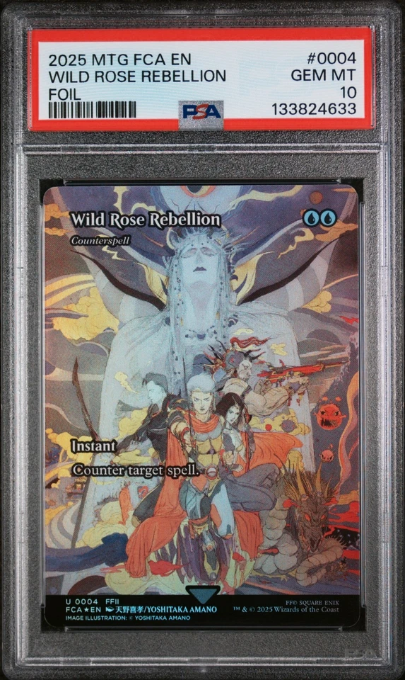 PSA 10 WILD ROSE REBELLION #0004 FOIL 2025 MTG FINAL FANTASY THROUGH THE AGES - Image 1 of 2