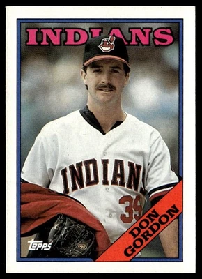 1988 Topps Don Gordon Rookie Cleveland Indians #144 - Image 1 of 2