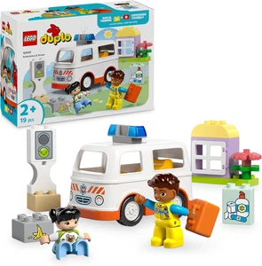LEGO DUPLO Rettungswagen Mit Fahrer - Lernspielzeug Für Kleinkinder Ab 2 Jahren  - Bild 1 von 11