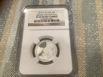 2010-S Silver Proof Grand Canyon Quarter NGC PF69 Ultra Cameo - Image 1 of 2