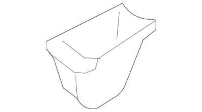 Cubierta de oruga asiento trasero original Ford Freestyle 2005-2007 5F9Z-7463387-BAA Foto 1 de 2