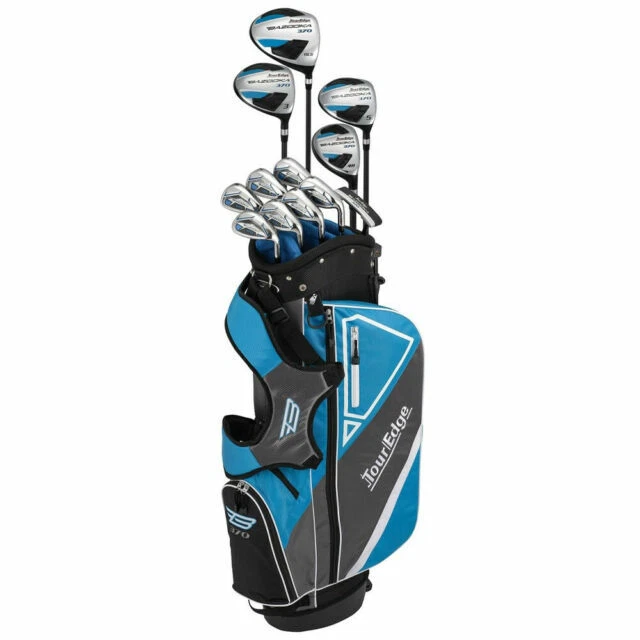 Tour Edge Bazooka 370 Uniflex Right-Handed Complete Set Golf Clubs - Black/Blue