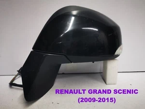 ESPEJO RETROVISOR IZQUIERDO PASAJERO RENAULT GRAND SCENIC (2009-15) NEGRO (#R5) - Imagen 1 de 12