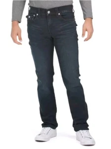 Pantalones de mezclilla True Religion Geno con solapa (38 x 32) relajados ajustados GGJD última llamada para hombre - Imagen 1 de 13
