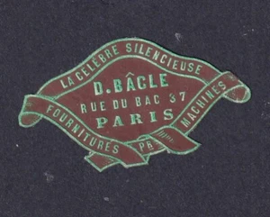 France Poster Stamp BACLE MACHINE FACTORY PARIS - Picture 1 of 1