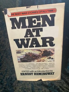 MEN AT WAR; HEMINGWAY WW2 CHURCHILL 1979 Edition War stories education book - Picture 1 of 12