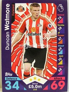2016/17 Premier League Attax Match - #268 Duncan Watmore - Sunderland A.F.C.