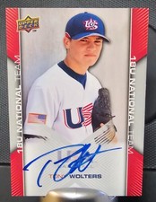 2009 Upper Deck Baseball / Tony Wolters USA-86 / Autograph / 18U National Team