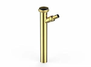 Tauchrohr GAV Röhrensiphon Ablaufgarnitur Popup-Ventil Push-Open Gold vergoldet - Bild 1 von 1