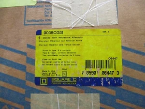 Alternador mecánico de tanque cerrado Square D 9038CG31 NUEVO EN CAJA - Imagen 1 de 2
